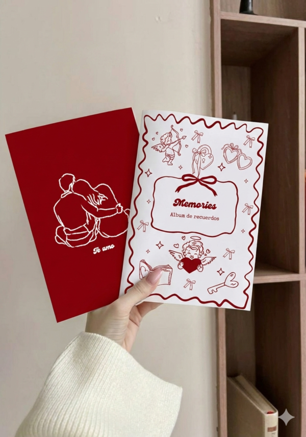Álbum de Figuritas Personalizado Editable con Stickers - Plantilla Completa San Valentín/Amor | Canva