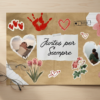 Plantilla Editable "Juntos por Siempre" - Collage Scrapbook Romántico con Fotos | Canva